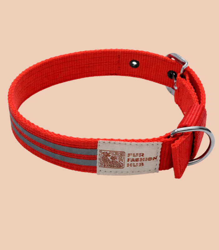 red dog reflective collar main