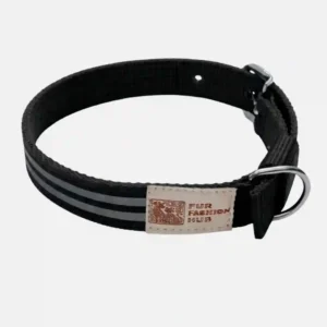 black reflective big dog collar main